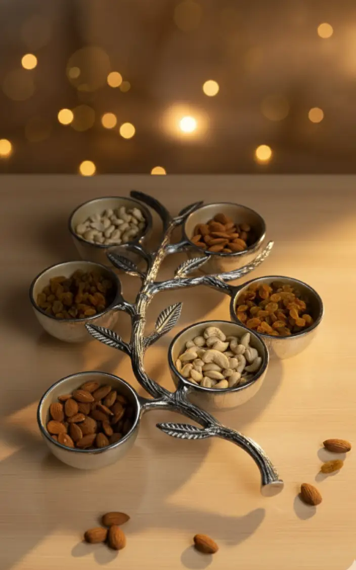 6 Bowl Serving Platter -Tree Shaped