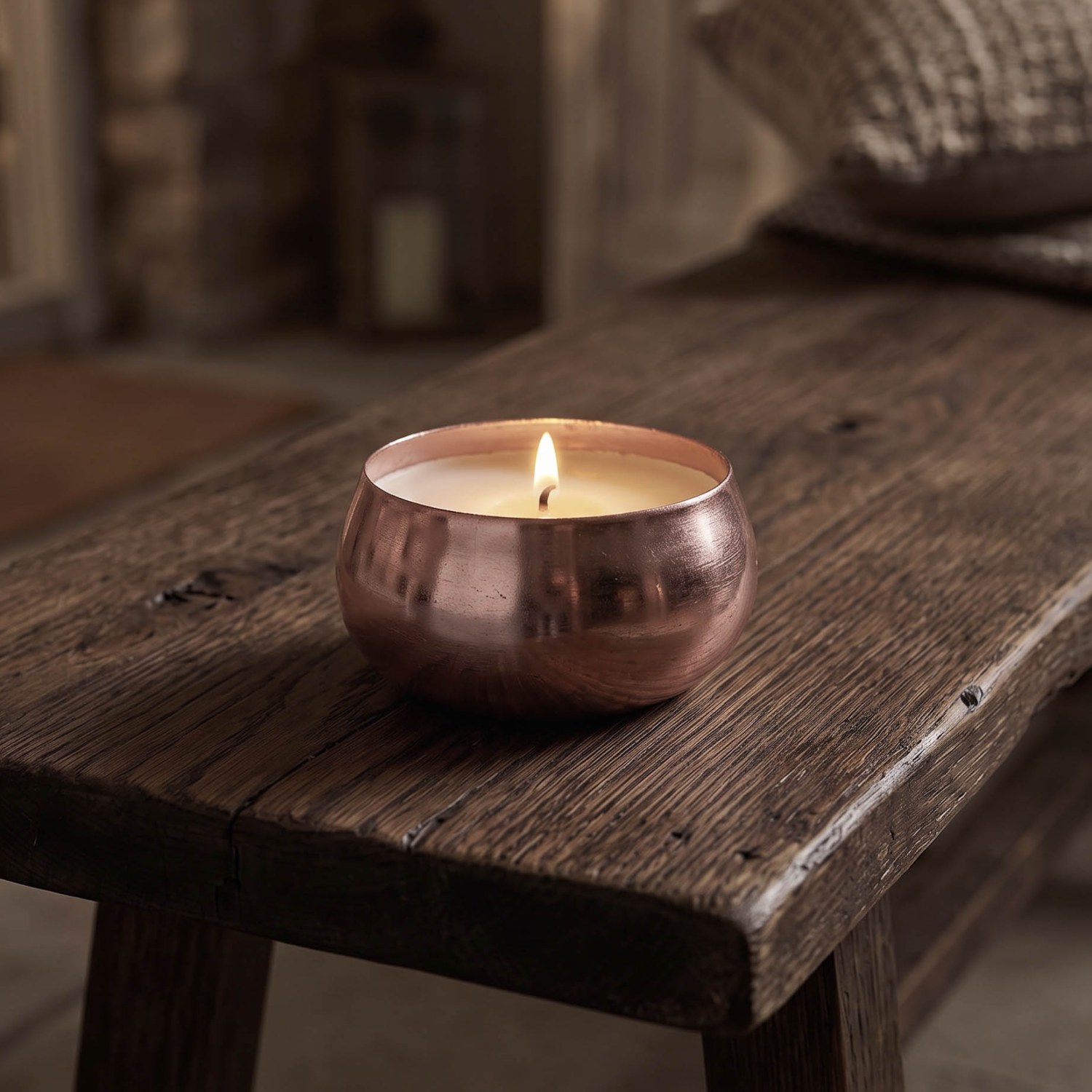 Aura Essence Soy Sphere in Rose Gold