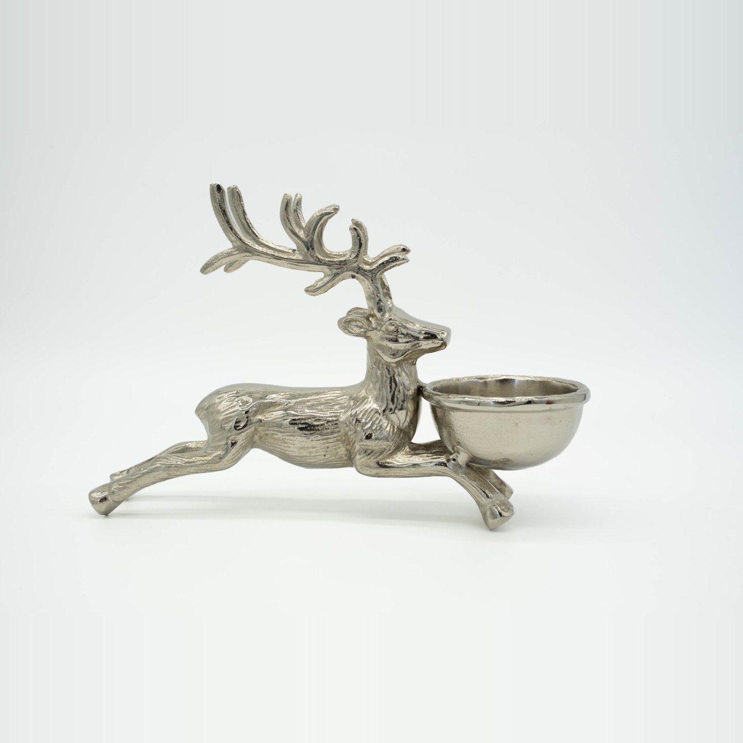 Deer Shaped Silver Bowl